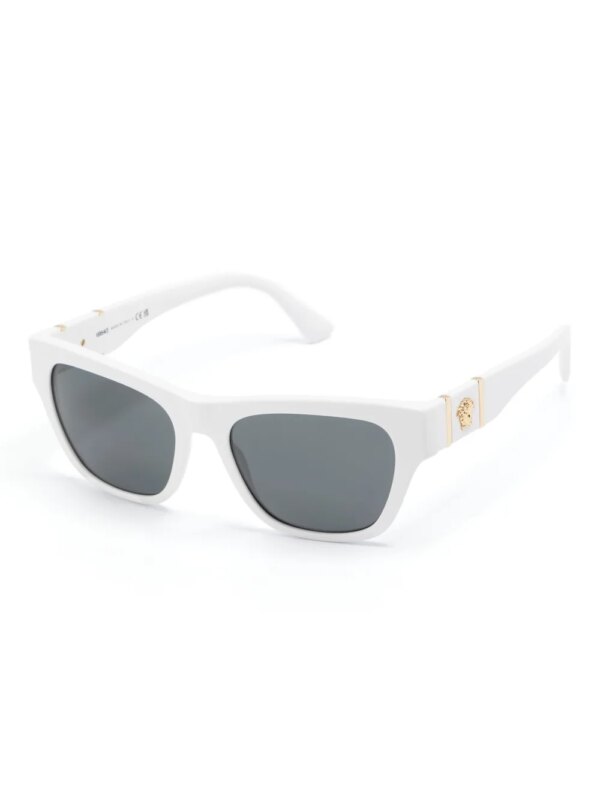 Versace Eyewear Medusa Head zonnebril met rechthoekig montuur - Zwart