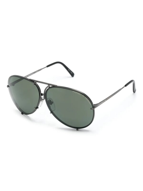 Porsche Design P'8478 zonnebril met piloten montuur - Grijs