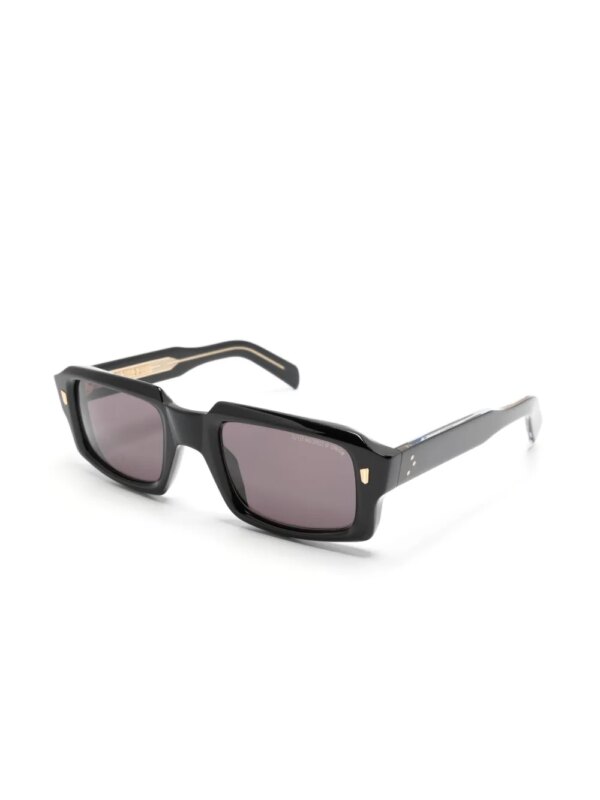 Cutler & Gross 9495 zonnebril met rechthoekig montuur - Zwart