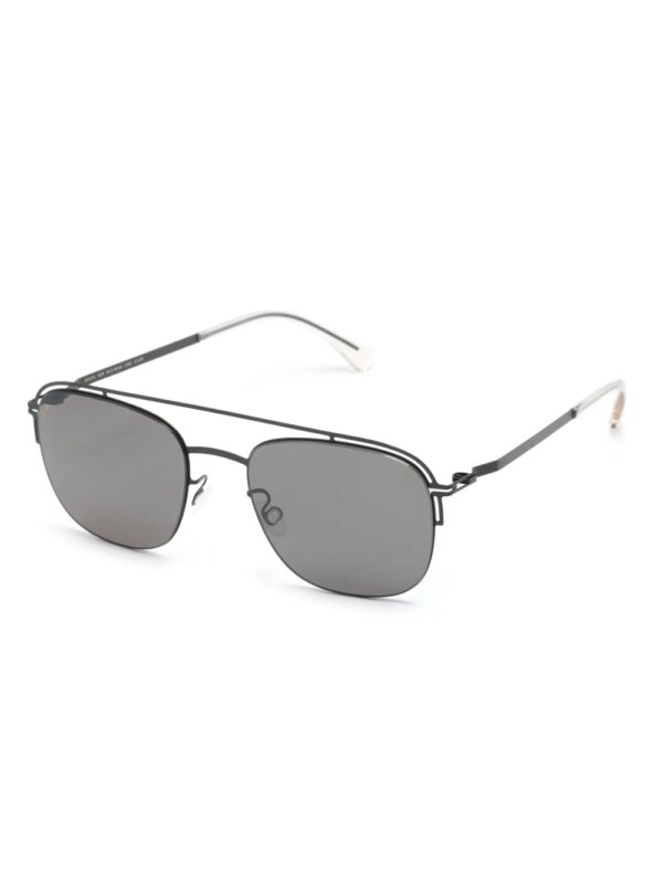 Mykita Arlo zonnebril met piloten montuur - Zwart