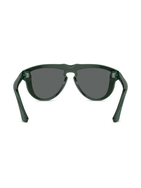 Burberry Eyewear Zonnebril met doorzichtig piloten montuur - Groen