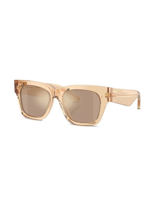 Burberry Eyewear Zonnebril met wayfarer montuur - Beige