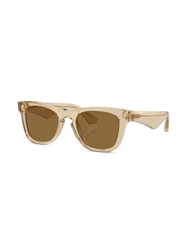 Burberry Eyewear Zonnebril met doorzichtig vierkant montuur - Beige