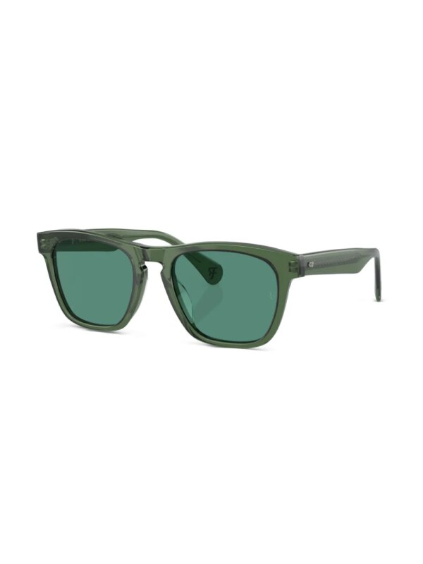 Oliver Peoples R-3 zonnebril met wayfarer montuur - Groen