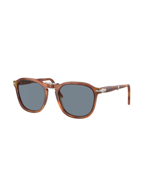 Persol Zonnebril met vierkant montuur - Bruin