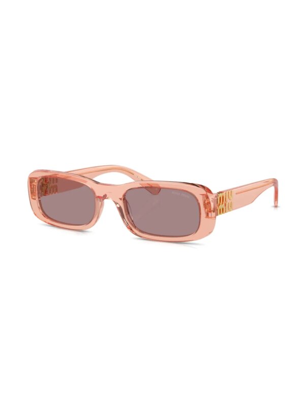 Miu Miu Eyewear Zonnebril met rechthoekig montuur - Roze