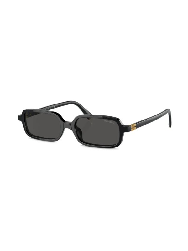 Miu Miu Eyewear Zonnebril met rechthoekig montuur - Zwart