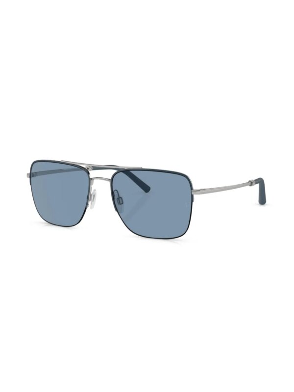 Oliver Peoples R-2 zonnebril met vierkant montuur - Zilver