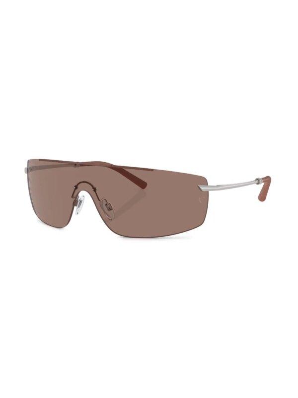 Oliver Peoples R-5 zonnebril met masker montuur - Zilver
