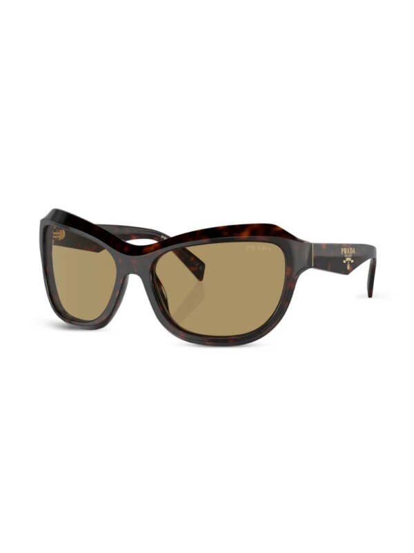 Prada Eyewear Prada PR A27S zonnebril met piloten montuur - Bruin