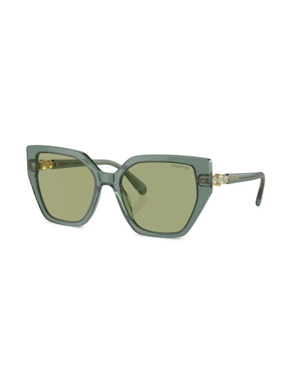 Swarovski Eyewear Zonnebril met cat-eye montuur - Groen
