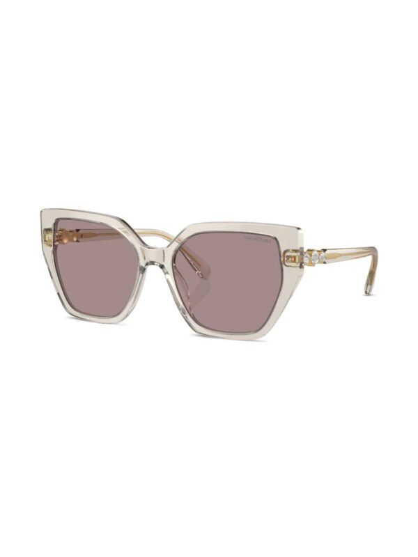 Swarovski Eyewear Zonnebril met cat-eye montuur - Beige