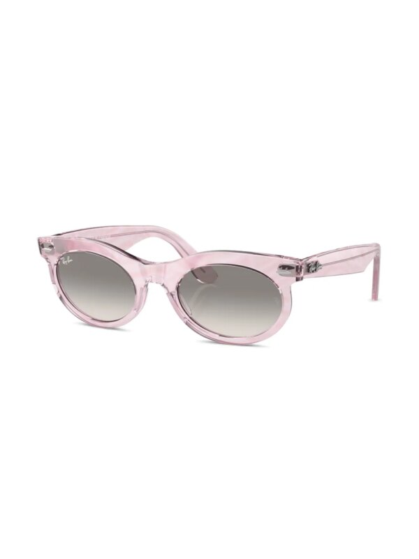 Ray-Ban Wayfarer zonnebril met ovalen montuur - Roze