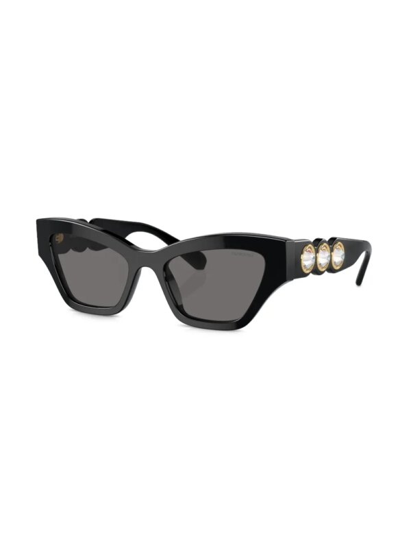 Swarovski Eyewear Zonnebril met cat-eye montuur - Zwart