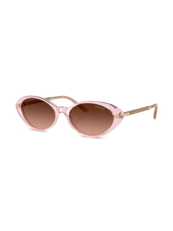 Versace Eyewear Zonnebril met ovaal montuur - Roze