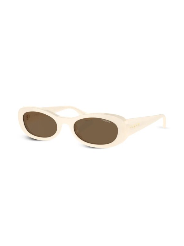 Vogue Eyewear Zonnebril met ovalen montuur - Beige
