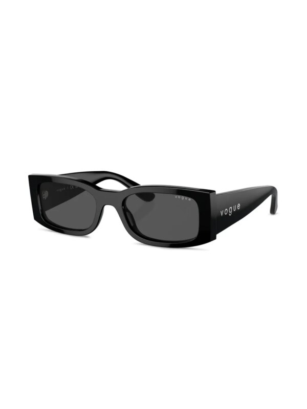 Vogue Eyewear Zonnebril met rechthoekig montuur - Zwart