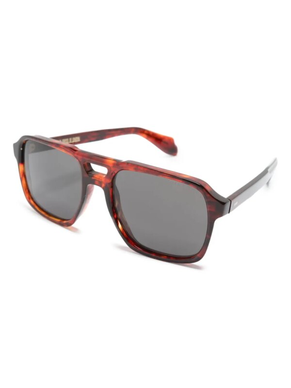Cutler & Gross 1394 zonnebril met piloten montuur - Rood