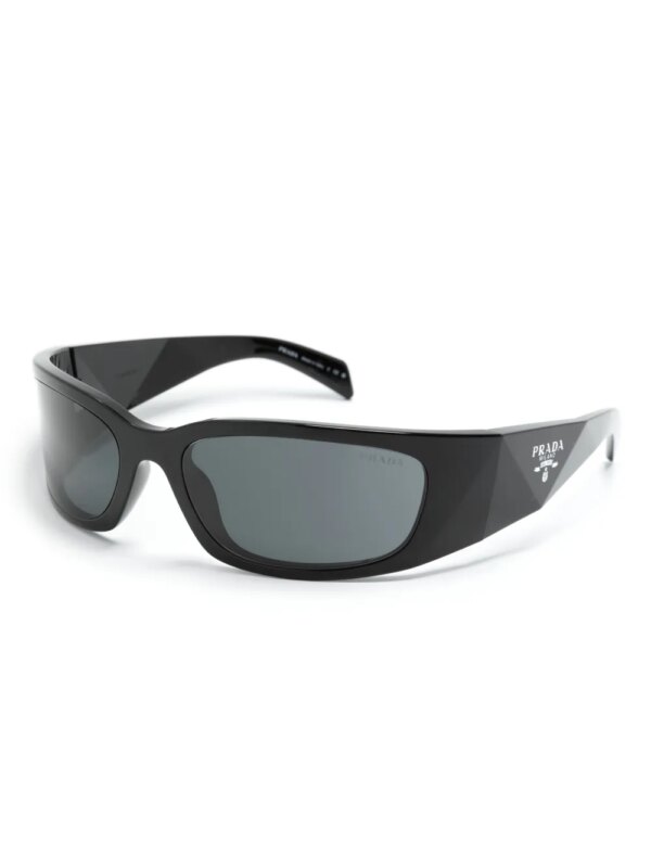 Prada Eyewear 0PRA19S zonnebril met rechthoekig montuur - Zwart