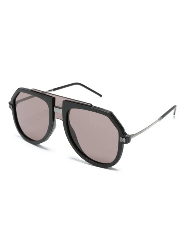 Dolce & Gabbana Eyewear DG195 zonnebril met piloten montuur - Zwart