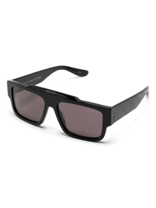 Gucci Eyewear Guccissima zonnebril met vierkant montuur - Zwart