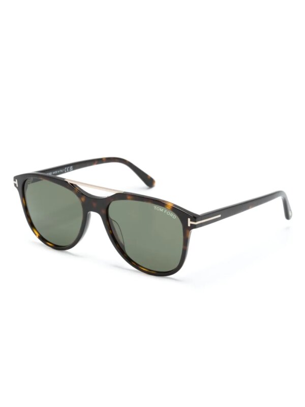 TOM FORD Eyewear Damian 02 zonnebril met piloten montuur - Bruin