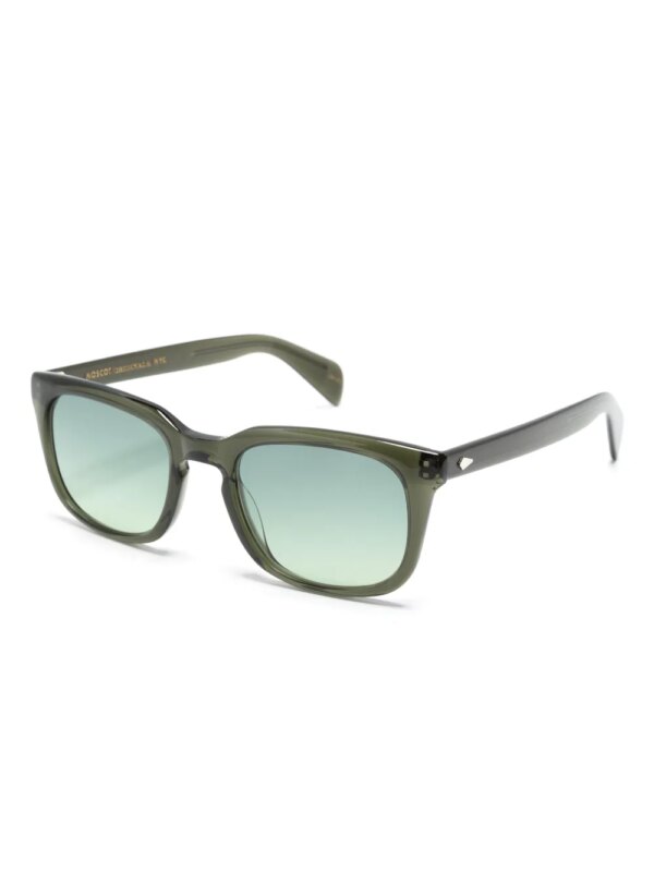 Moscot Shiddock zonnebril met vierkant montuur - Groen