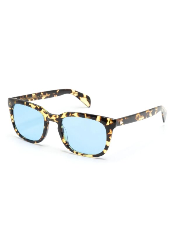 Moscot Shiddock zonnebril met vierkant montuur - Bruin