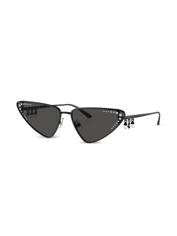 Jimmy Choo Eyewear Kristal zonnebril - Zwart
