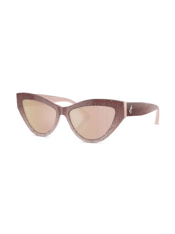 Jimmy Choo Eyewear Zonnebril met cat-eye montuur - Roze