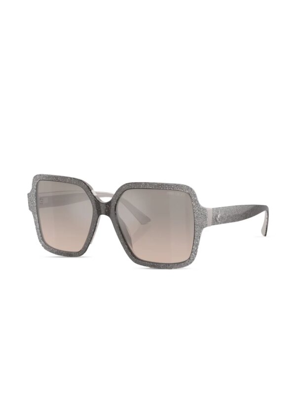 Jimmy Choo Eyewear Zonnebril met vierkant montuur - Bruin