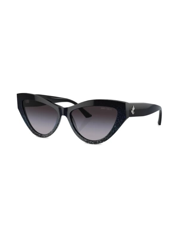 Jimmy Choo Eyewear Zonnebril met cat-eye montuur - Zwart