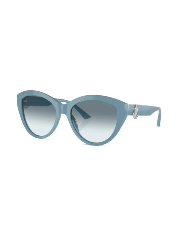 Jimmy Choo Eyewear Zonnebril met cat-eye montuur - Blauw