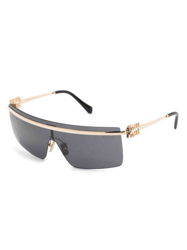 Miu Miu Eyewear Zonnebril met masker montuur - Goud