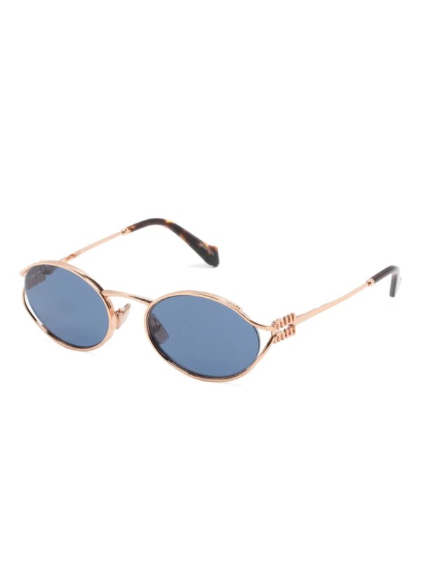 Miu Miu Eyewear Zonnebril met ovalen montuur - Roze