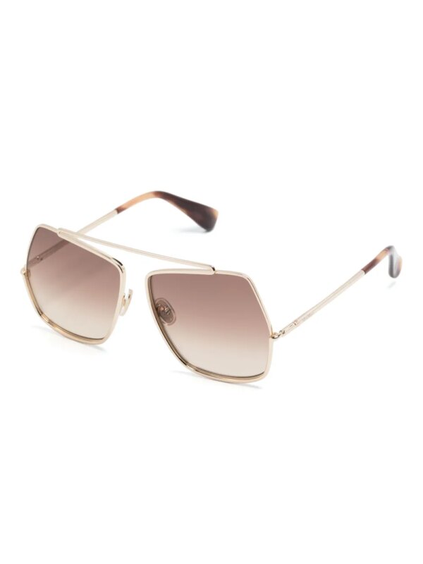 Max Mara Eyewear Zonnebril met oversized montuur - Goud