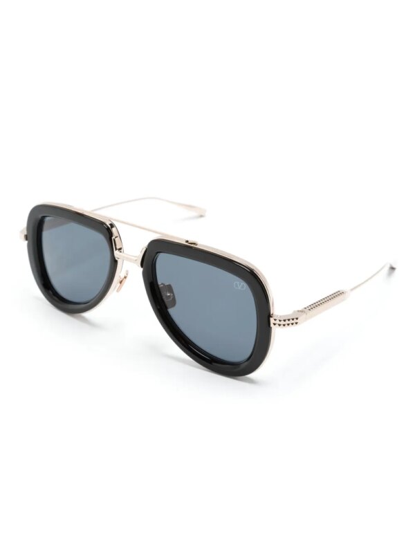 VALENTINO GARAVANI EYEWEAR V~Lstory zonnebril met piloten montuur - Zwart