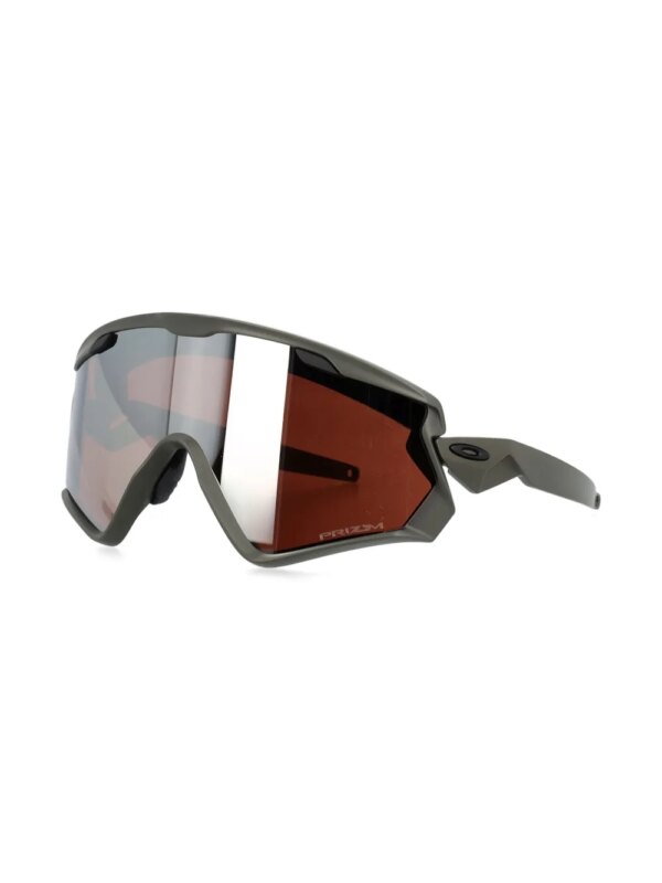 Oakley Wind Jacket 2.0 zonnebril met schild montuur - Zwart
