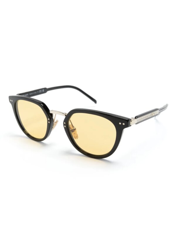 Prada Eyewear PR17YS zonnebril met ovaal montuur - Zwart