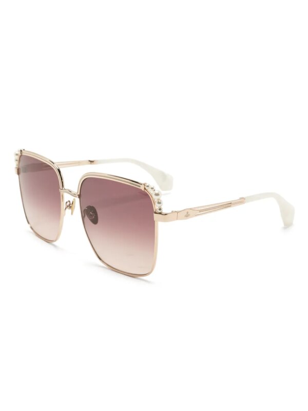 Vivienne Westwood Zonnebril met oversized montuur - Goud