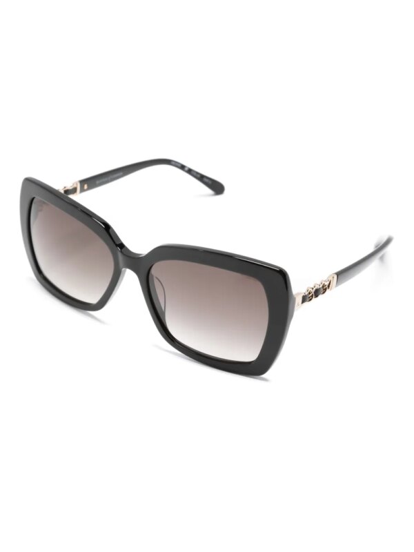 Aspinal Of London Helene oversized zonnebril - Zwart