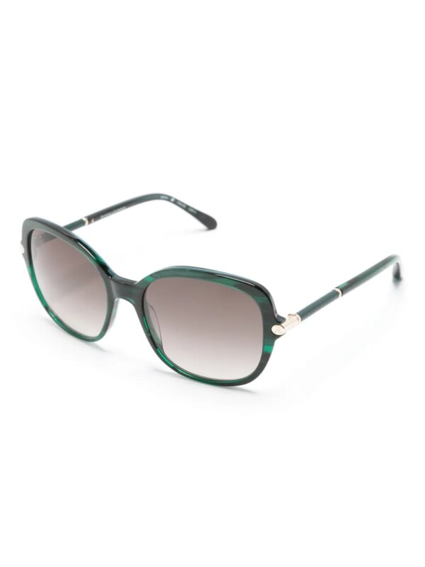 Aspinal Of London Nova zonnebril met oversized montuur - Groen
