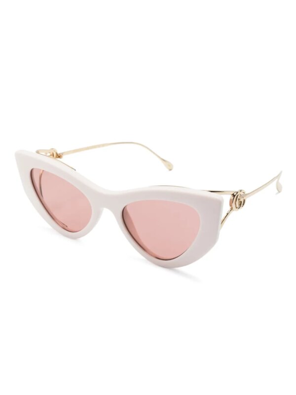 Gucci Eyewear Zonnebril met cat-eye montuur - Beige
