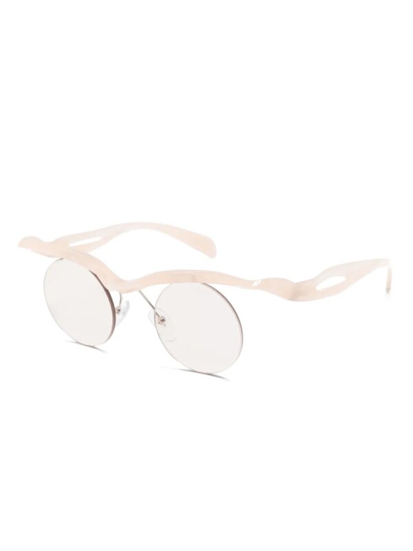 Prada Eyewear Runway zonnebril met rond montuur - Roze