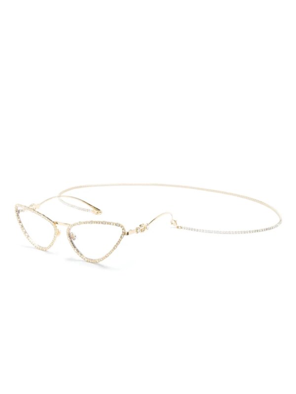 Gucci Eyewear GG zonnebril met cat-eye montuur - Goud