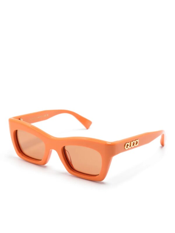 Gucci Eyewear GG1773S zonnebril met vlinder montuur - Oranje