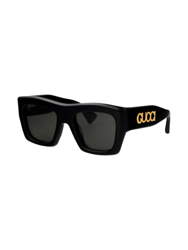 Gucci Eyewear Zonnebril met vierkant montuur - Zwart