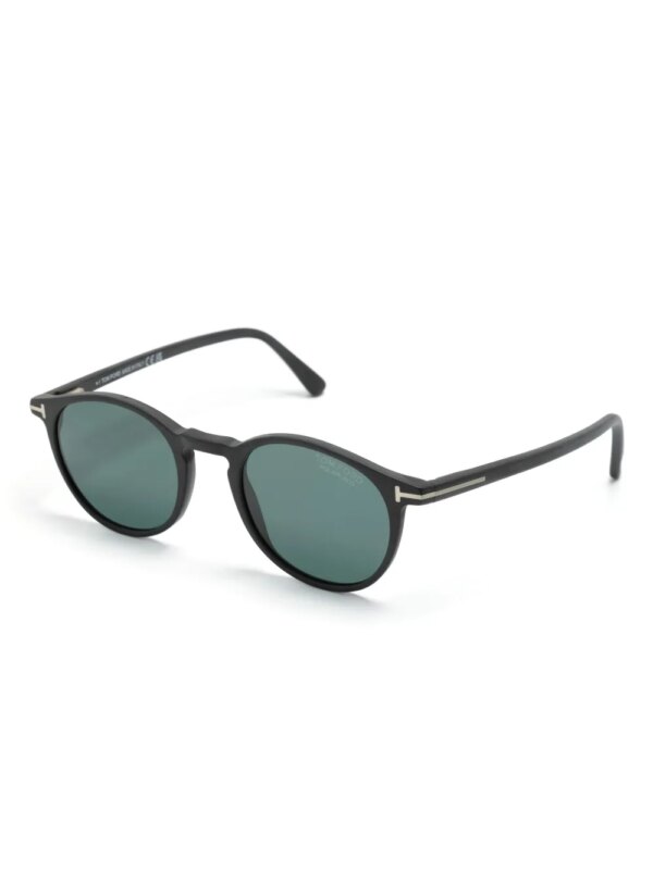 TOM FORD Eyewear Andrea zonnebril met rond montuur - Grijs