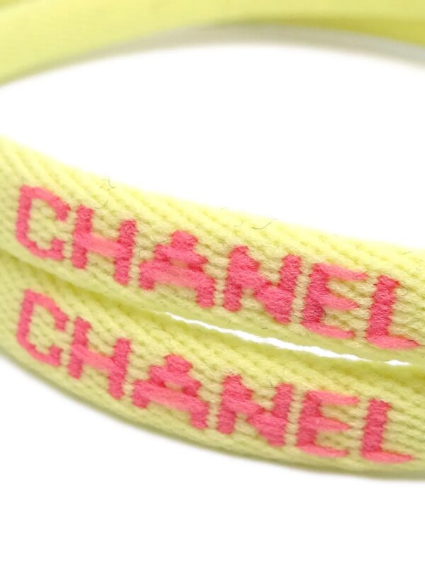 CHANEL Pre-Owned 2000 zonnebril met geborduurd logo - Geel