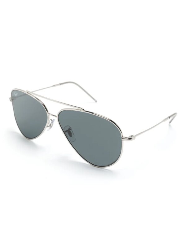 Ray-Ban Reverse zonnebril met piloten montuur - Zilver